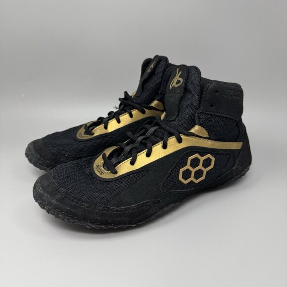 Rudis Wrestling Shoes Mens 10.5 Black Gold JB Alpha Athletic Training main image 6